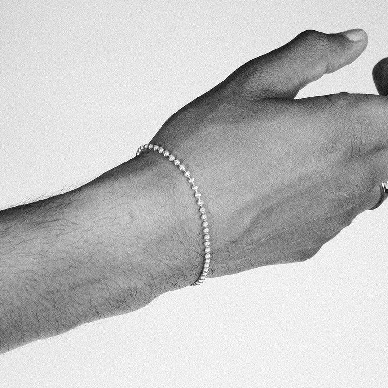 Diamond Cut Ball Bracelet 2.5mm
