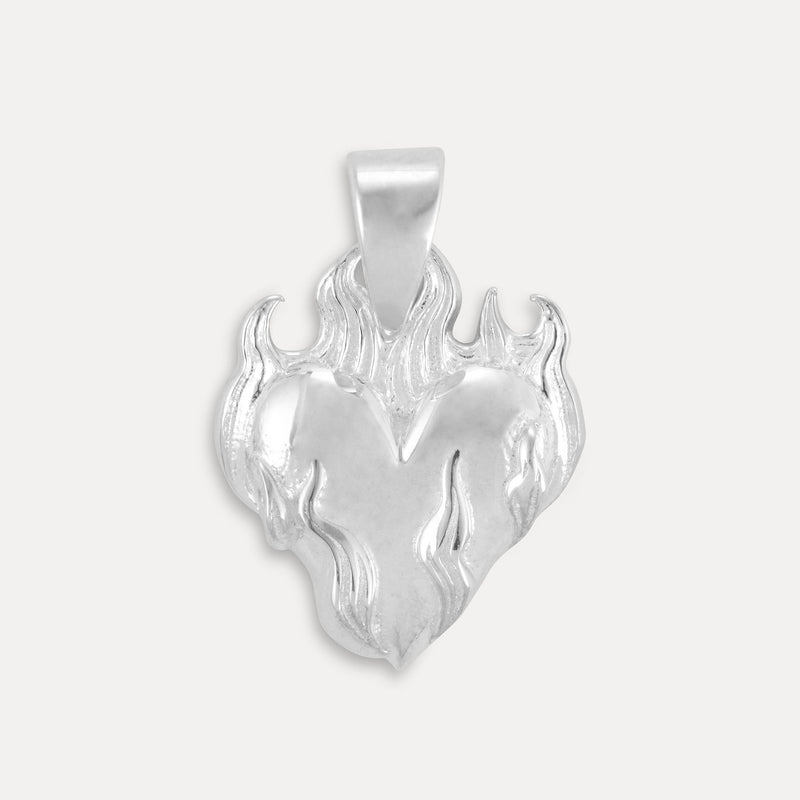 Flaming Heart Necklace