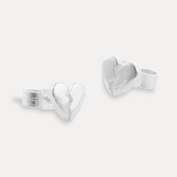 Broken Heart Stud Earring