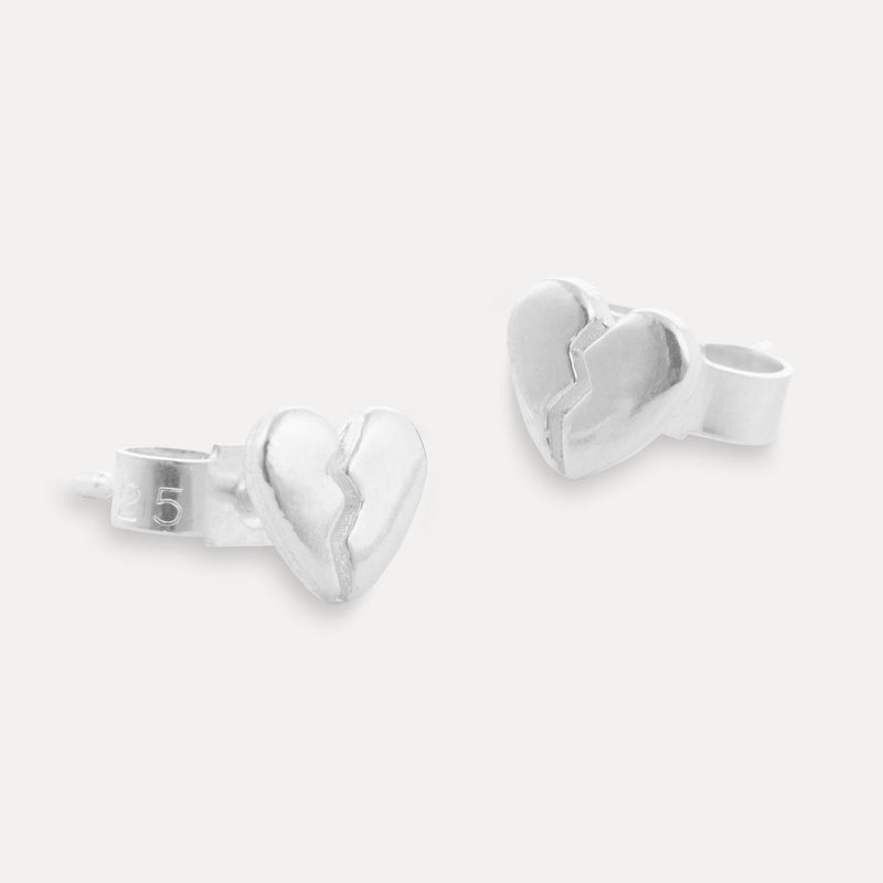 Broken Heart Stud Earring