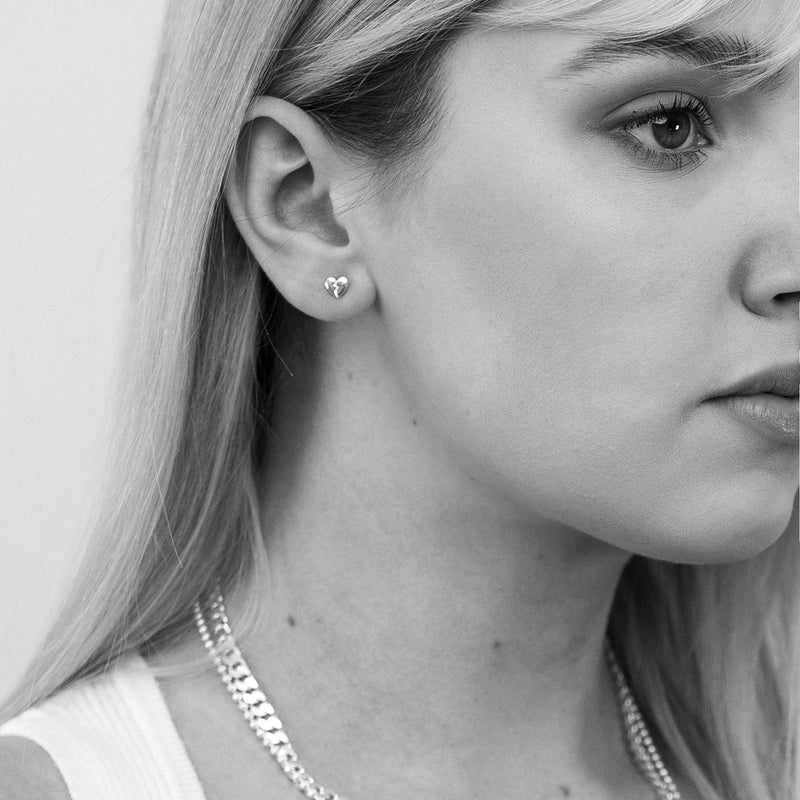 Broken Heart Stud Earring