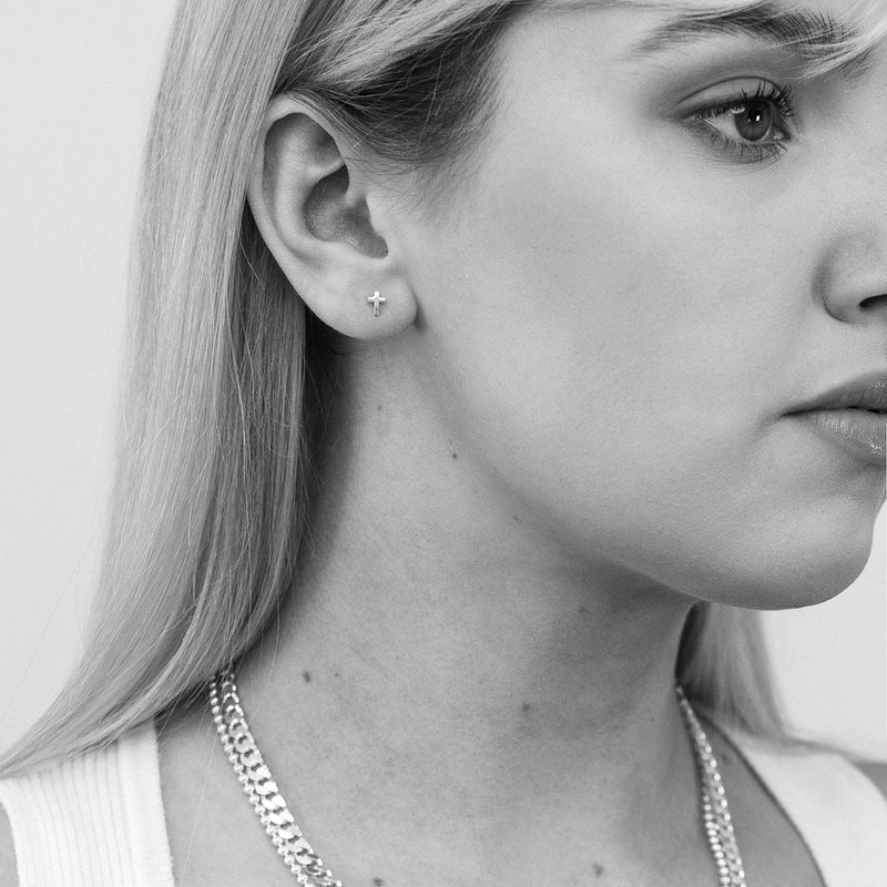 Cross Stud Earring