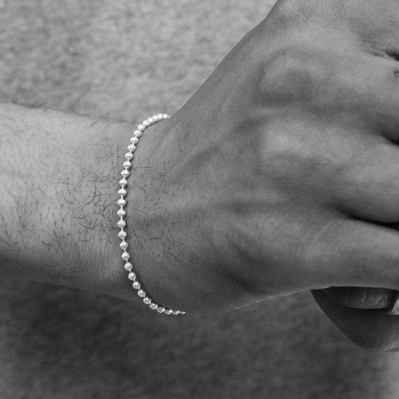 Diamond Cut Ball Bracelet 2.5mm