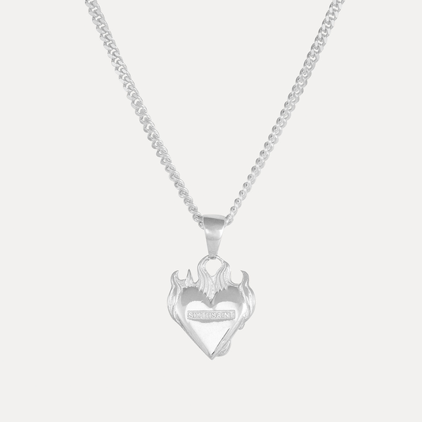 Flaming Heart Necklace