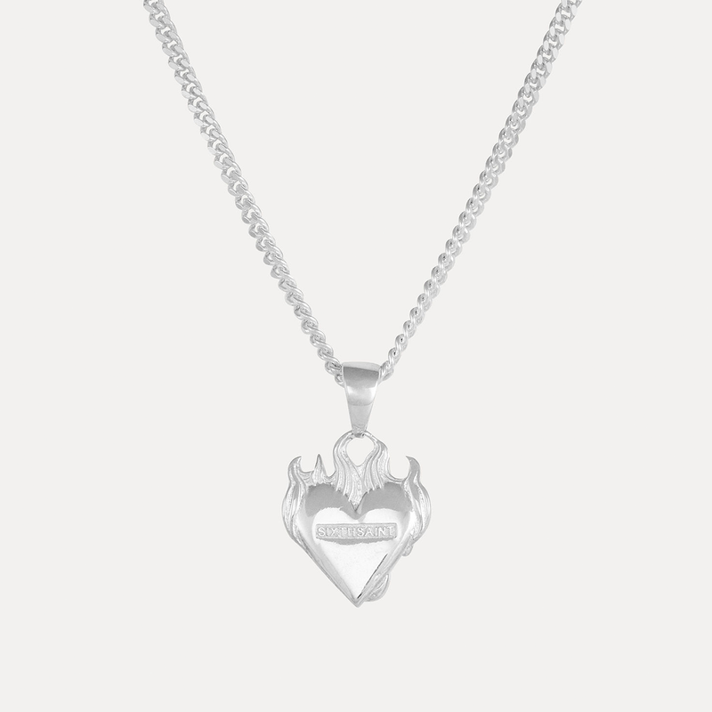 Flaming Heart Necklace