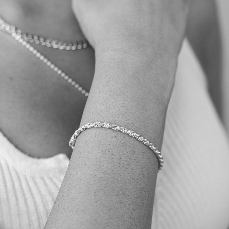 Rope Chain Bracelet 3mm