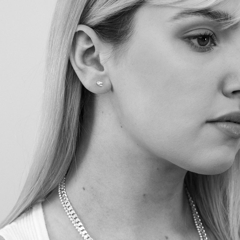 Tiger Head Stud Earring